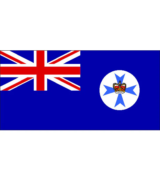 Queensland State Flag with Sleeve (knitted) 1800 x 900mm