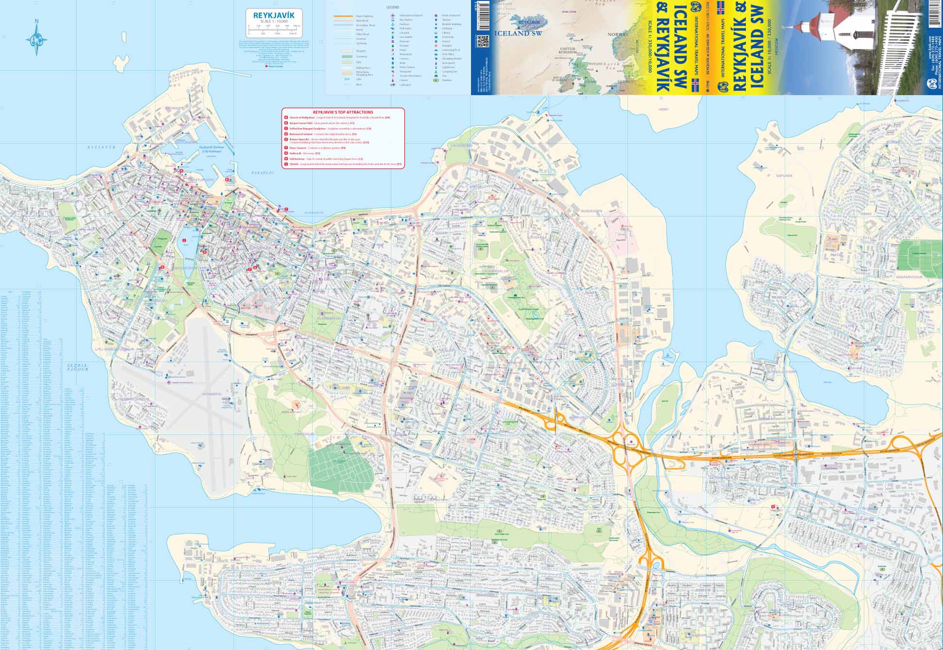 Reykjavik & SW Iceland ITMB Map - Image 2