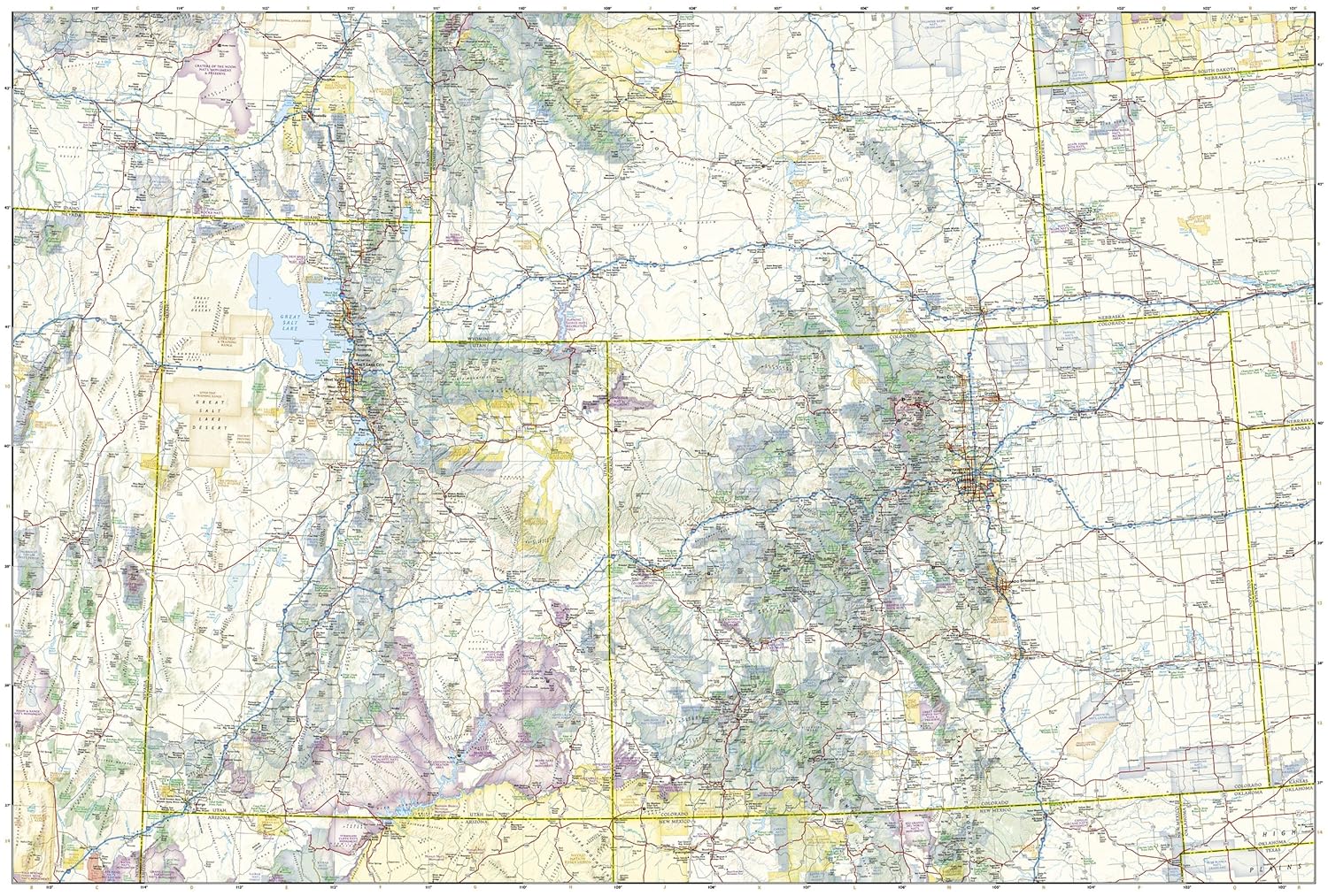 Rocky Mountains National Geographic Adventure Map - Image 3