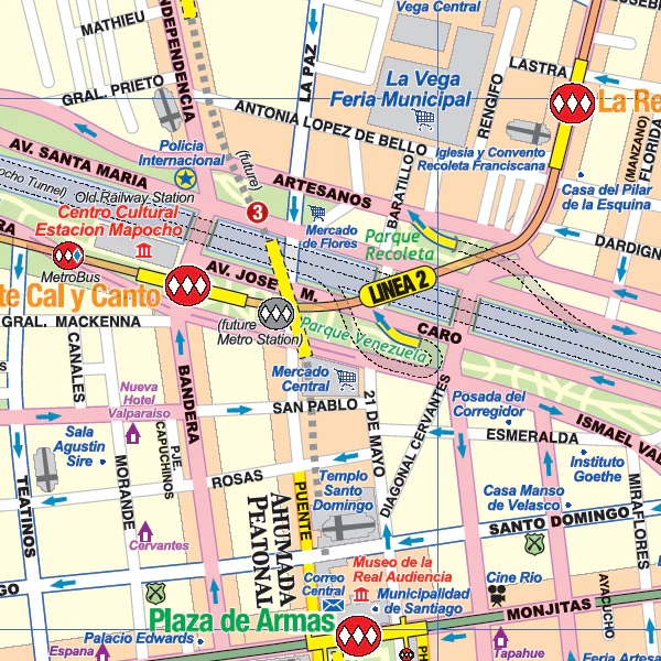 Santiago, Northern & Central Chile ITMB Map - Image 5