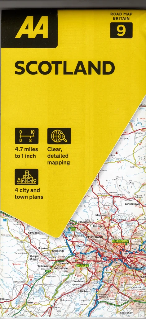 Scotland Road Map AA - Image 2