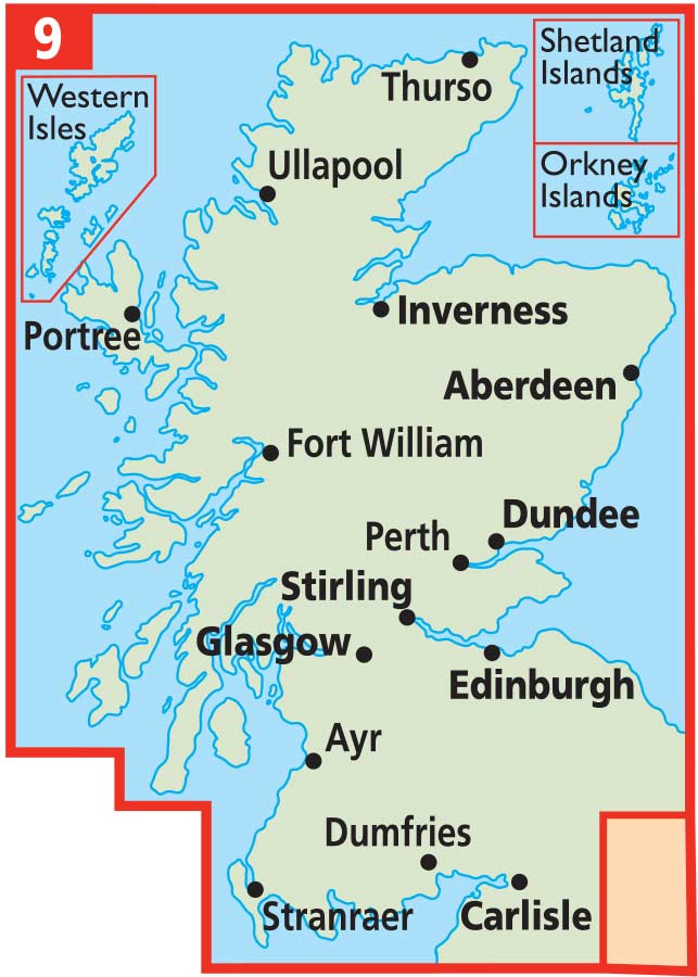 Scotland Road Map AA - Image 4