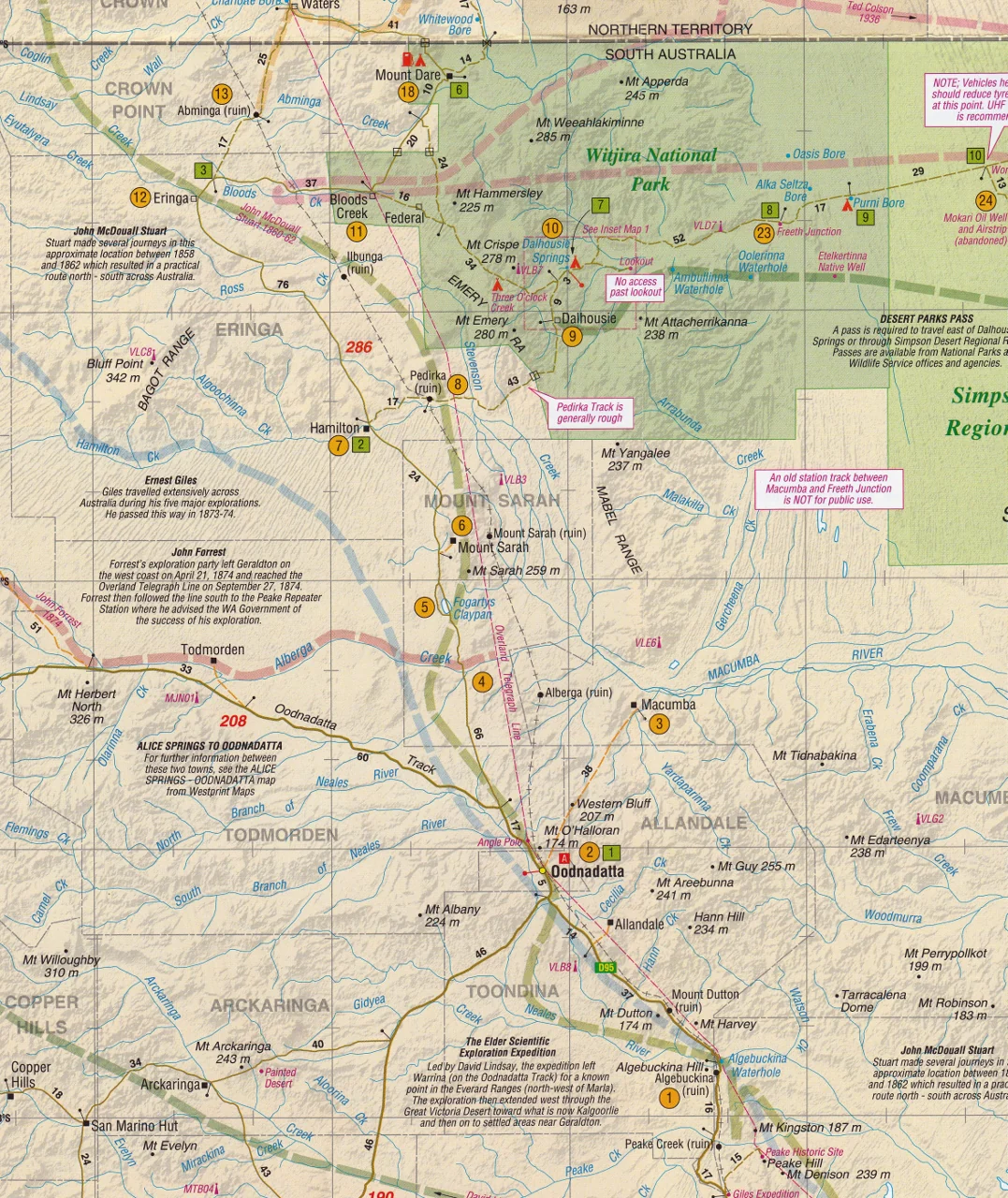 Simpson Desert Map Westprint - Image 2
