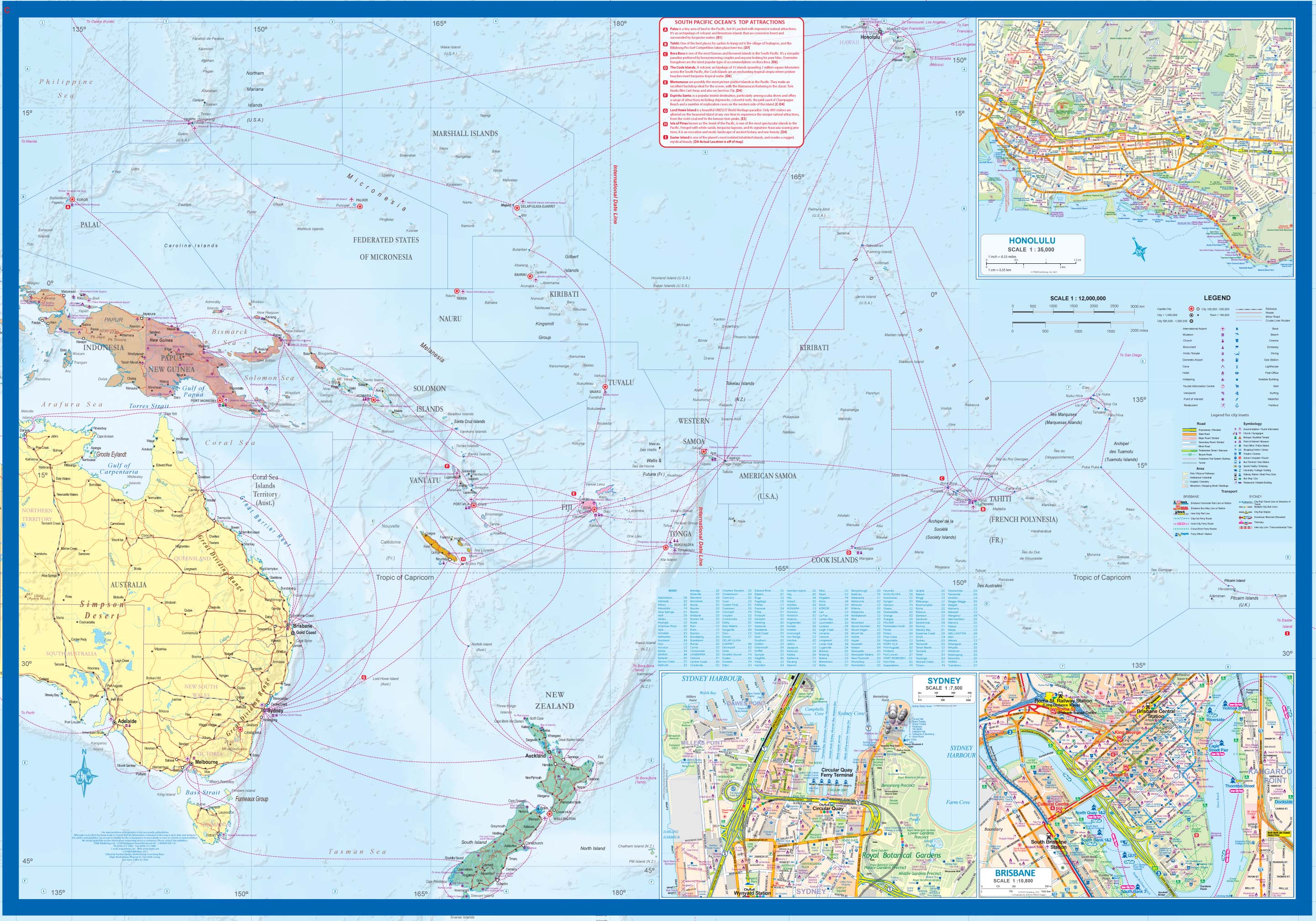 Solomon Islands & South Pacific ITMB Map - Image 3
