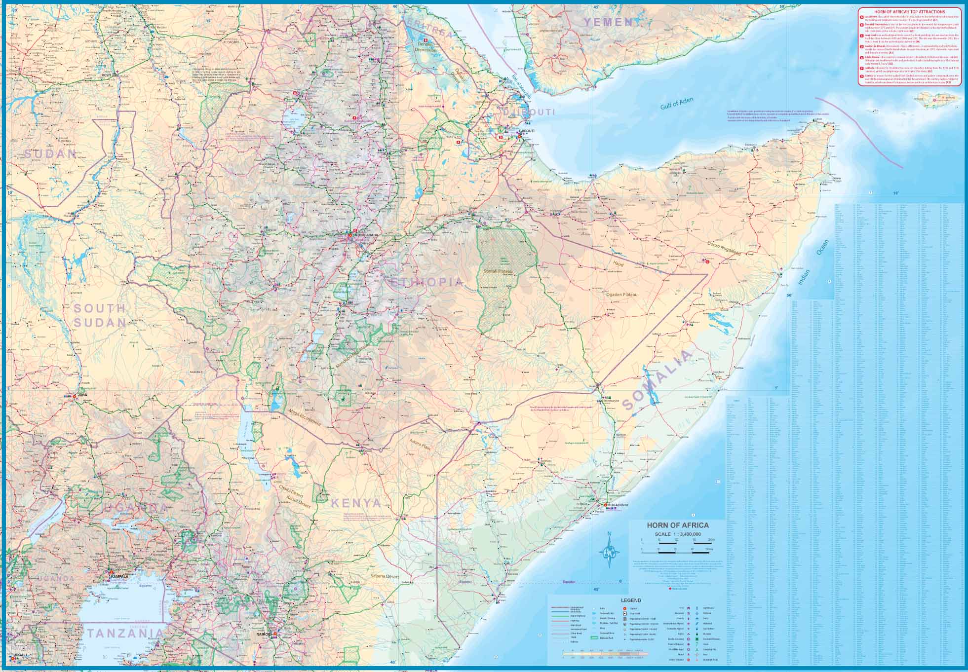 Somalia & Horn of Africa ITMB Map - Image 3