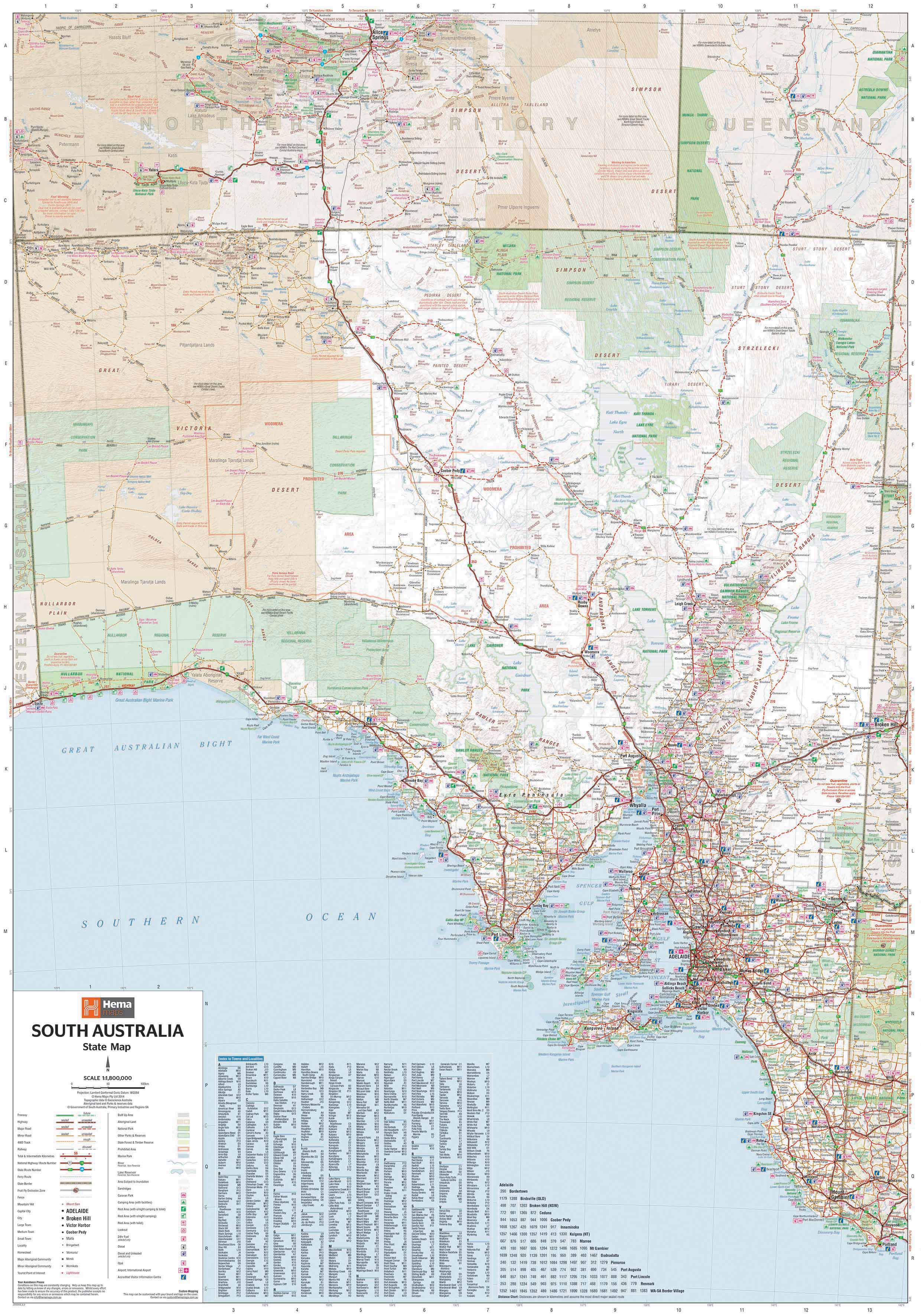 South Australia Hema State Map - Image 2