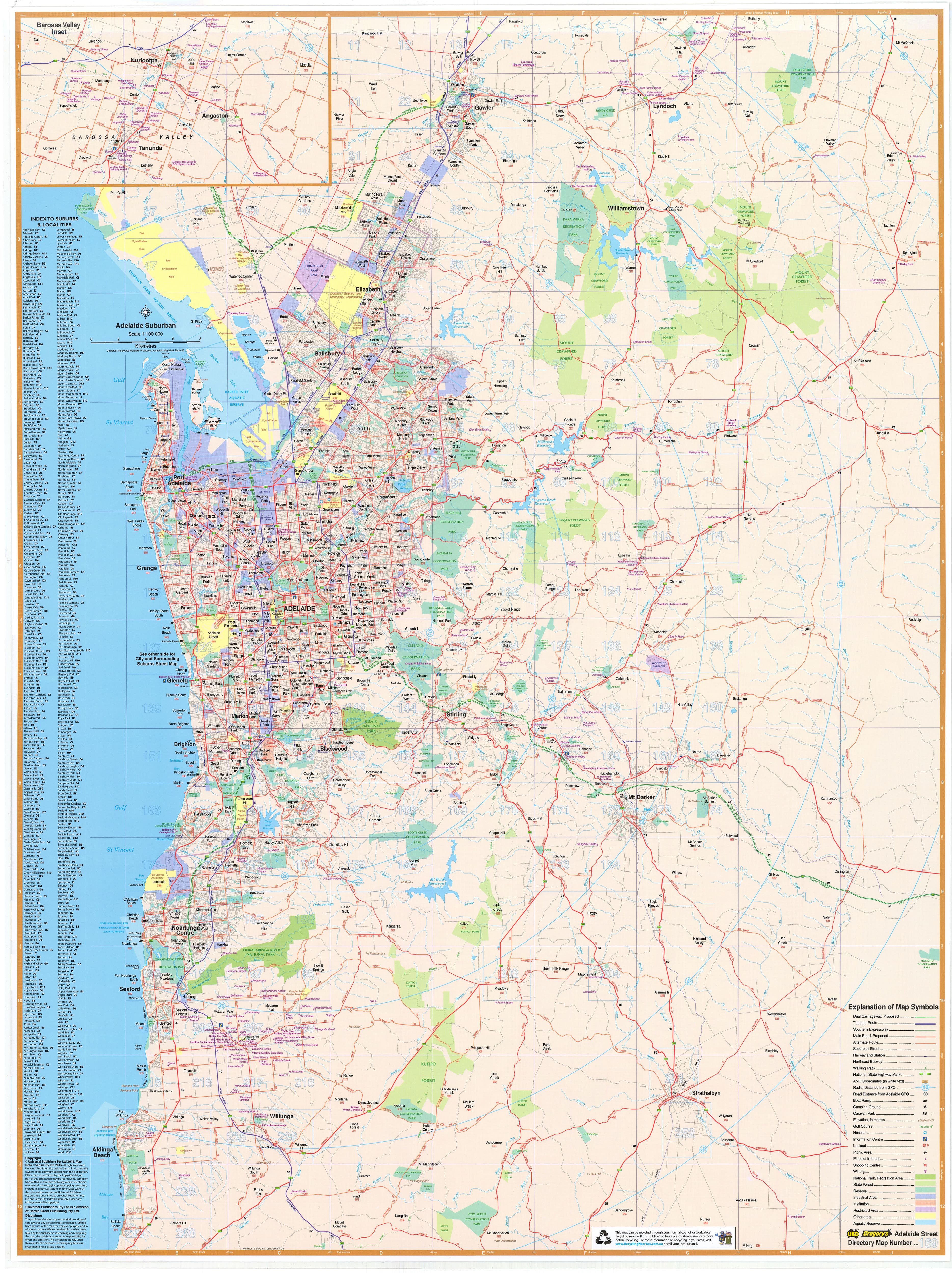 South Australia State & Suburban UBD 570 Map - Image 3