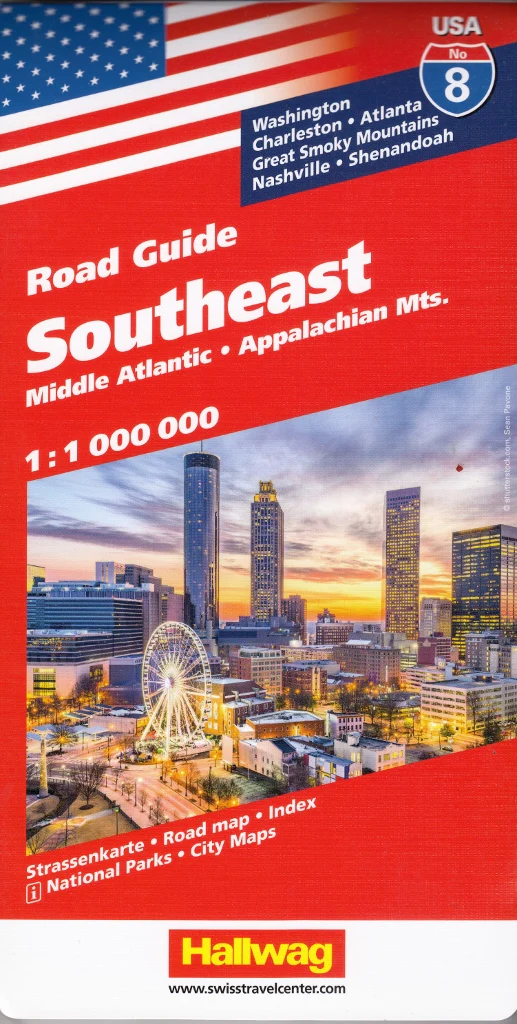 Southeast USA Hallwag Map