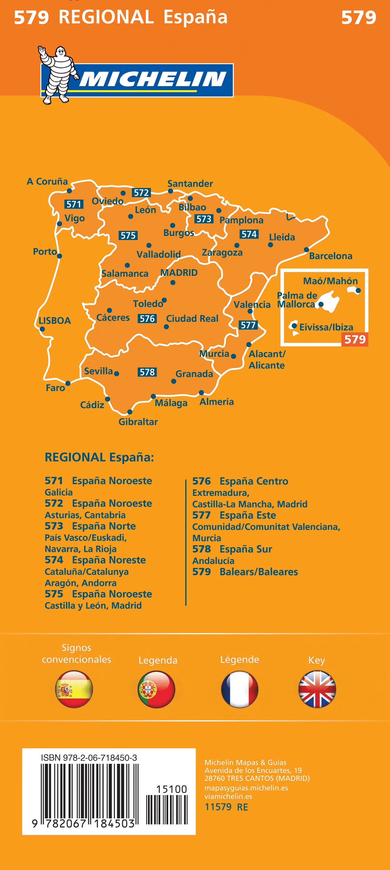 Balearic Islands - Regional Map Michelin 579 - Image 2