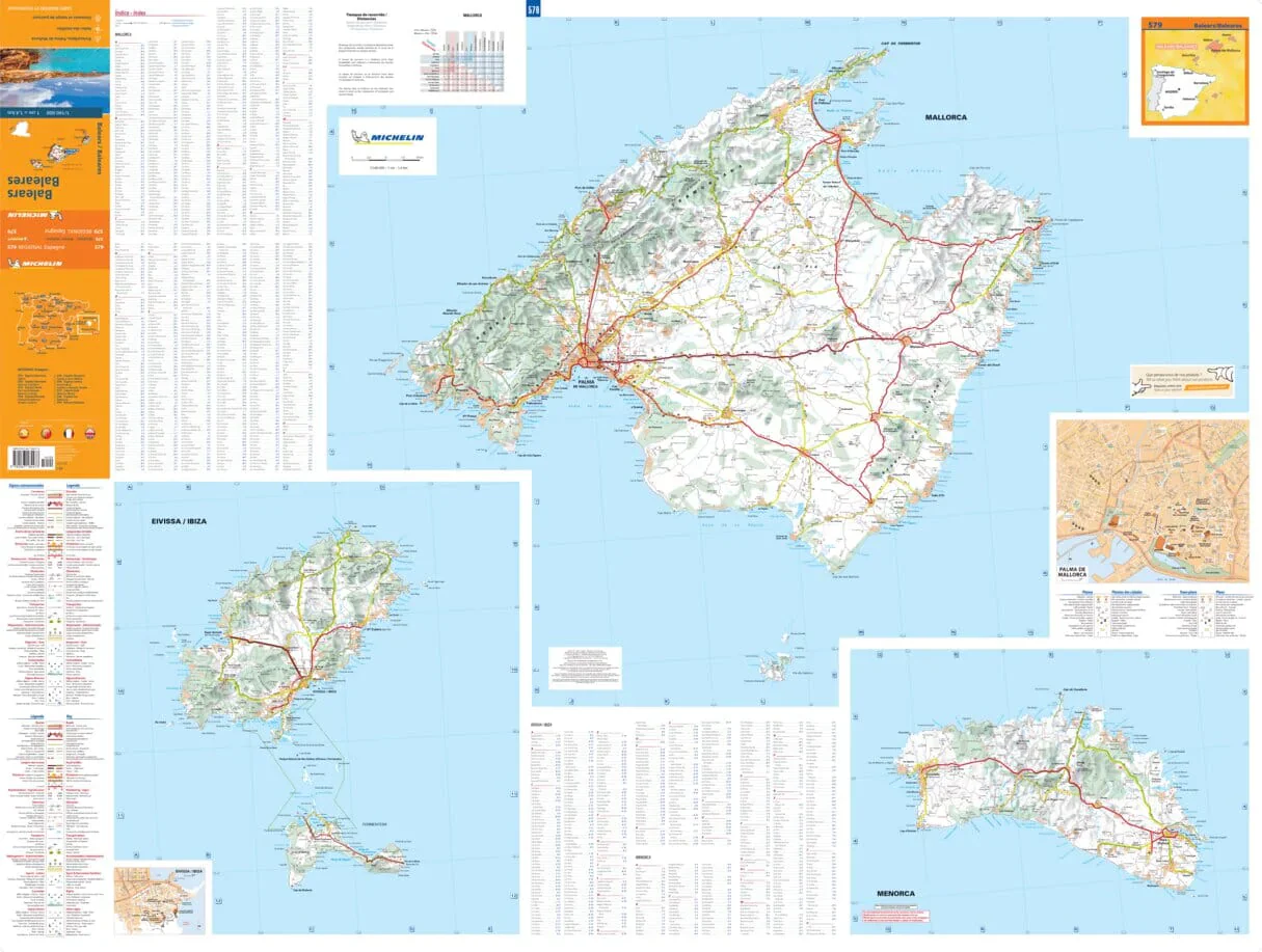 Balearic Islands - Regional Map Michelin 579 - Image 3