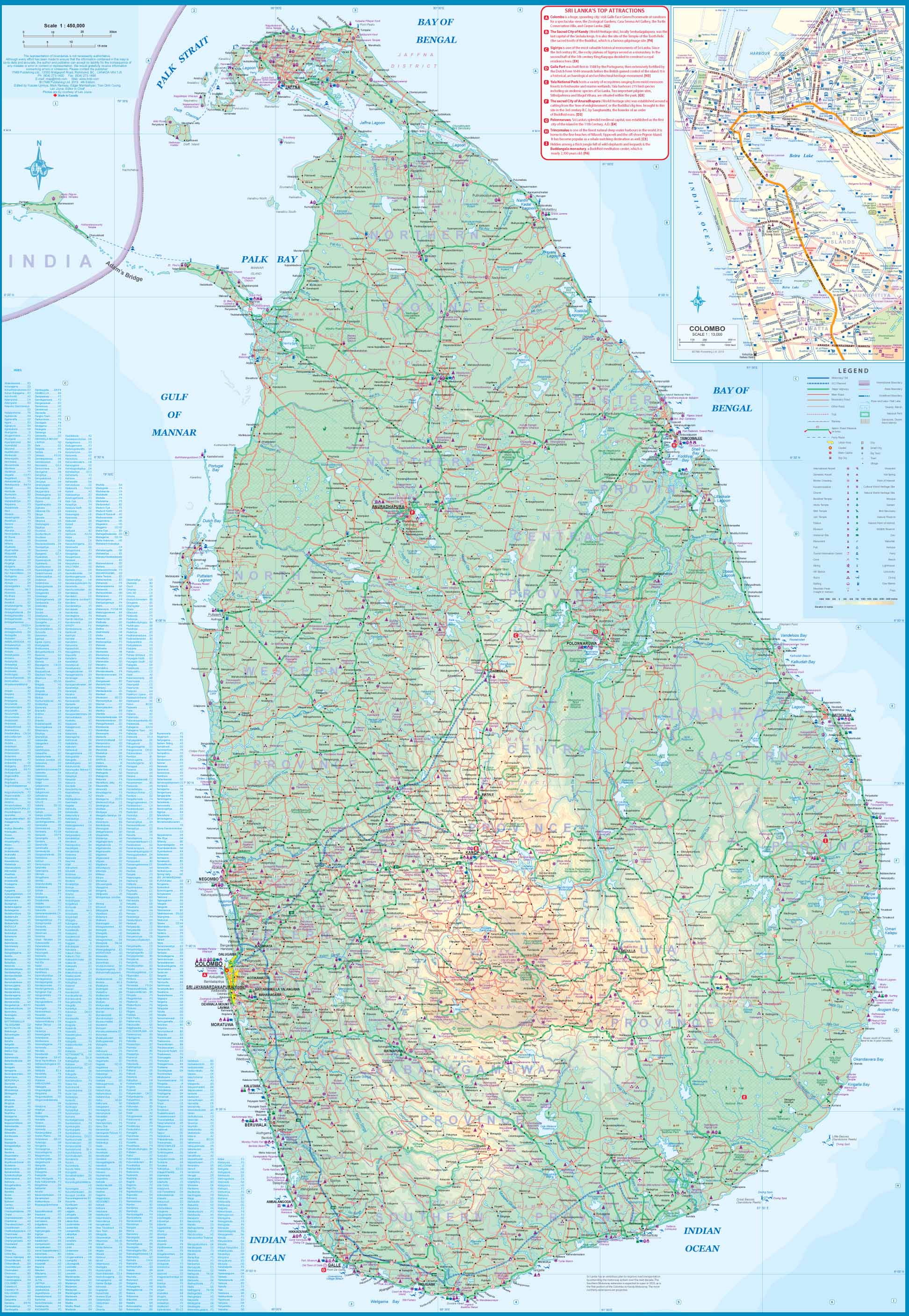 Sri Lanka & South India ITMB Map - Image 3
