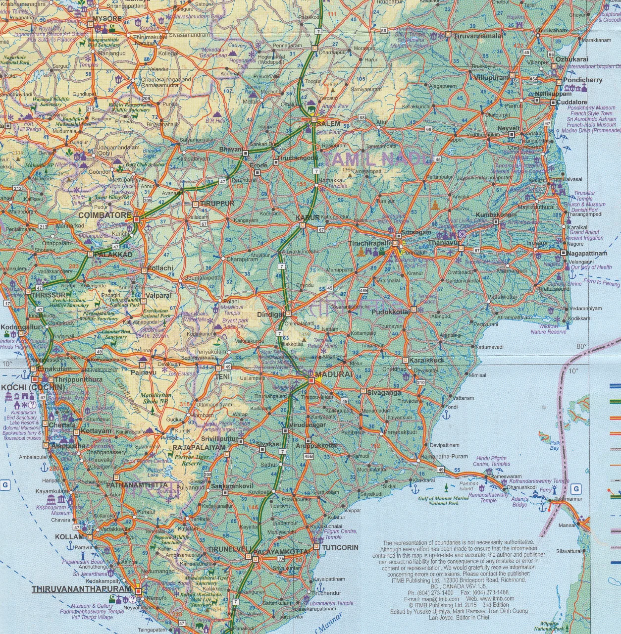 Sri Lanka & South India ITMB Map - Image 6