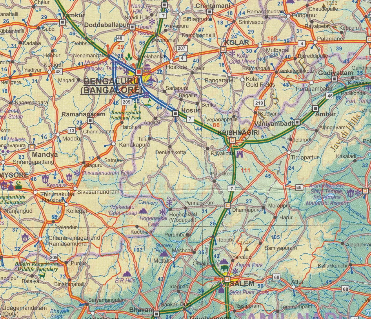 Sri Lanka & South India ITMB Map - Image 7