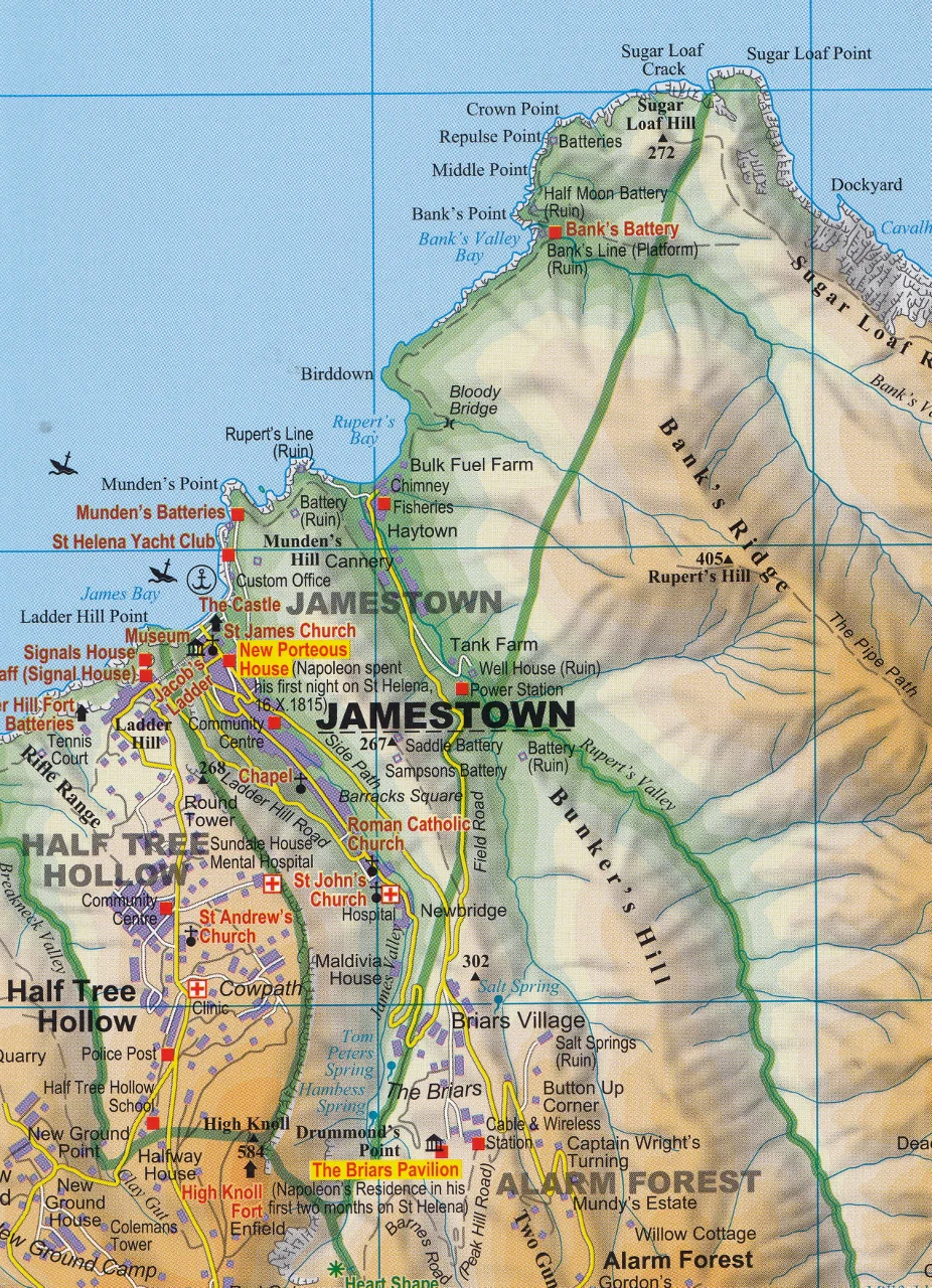 St Helena Folded Map β Gizi Maps - Image 3