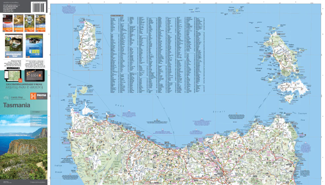 Tasmania Hema Handy Map 11th Edition - Image 2