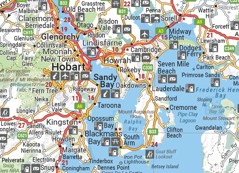 Tasmania Hema Handy Map 11th Edition - Image 5
