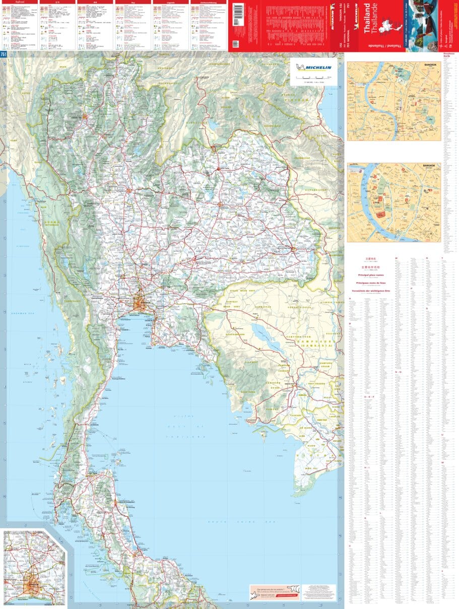 Thailand Michelin National Map 751 - Image 2