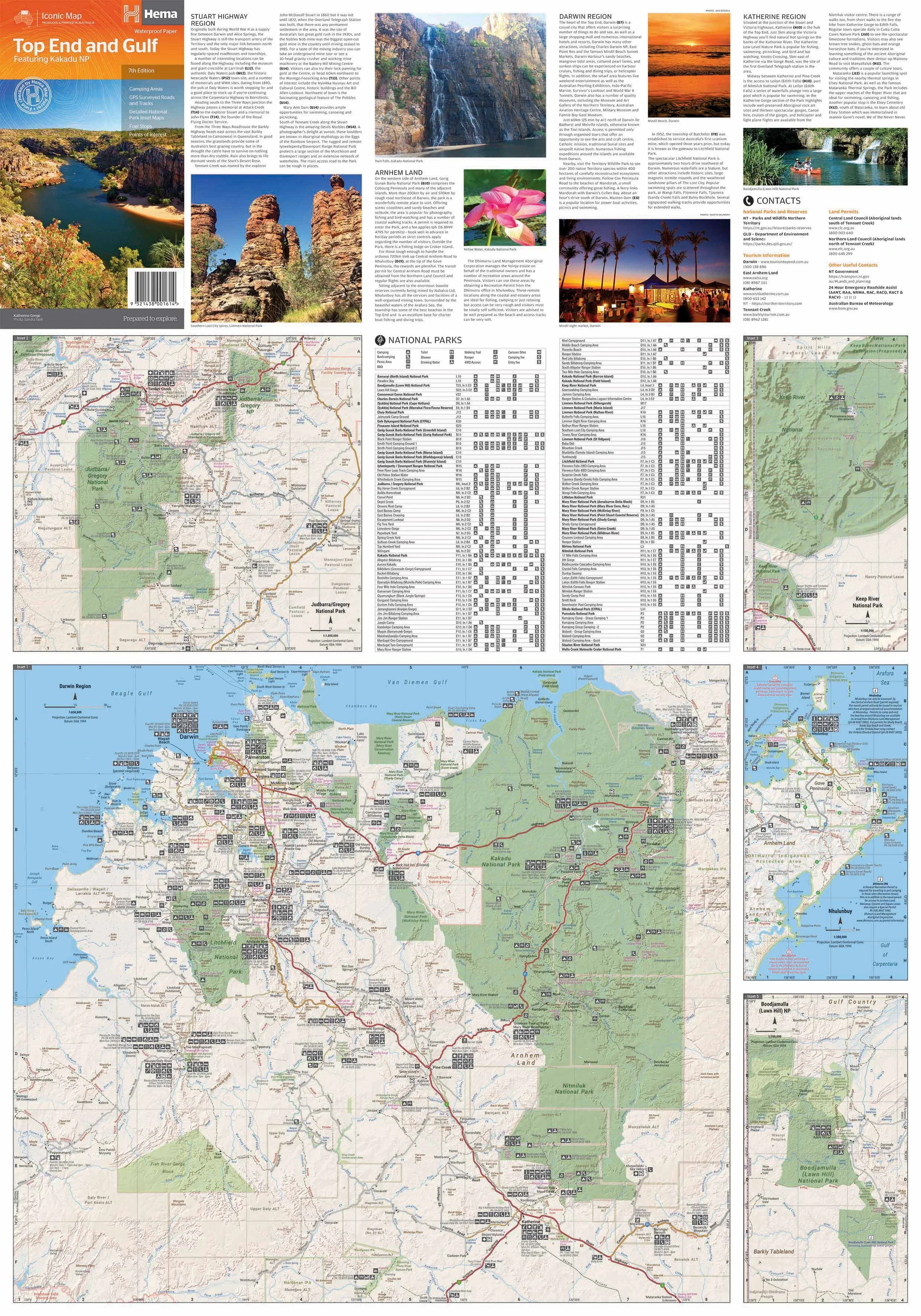 Top End & Gulf Hema 1000 x 700mm Laminated Wall Map - Image 2