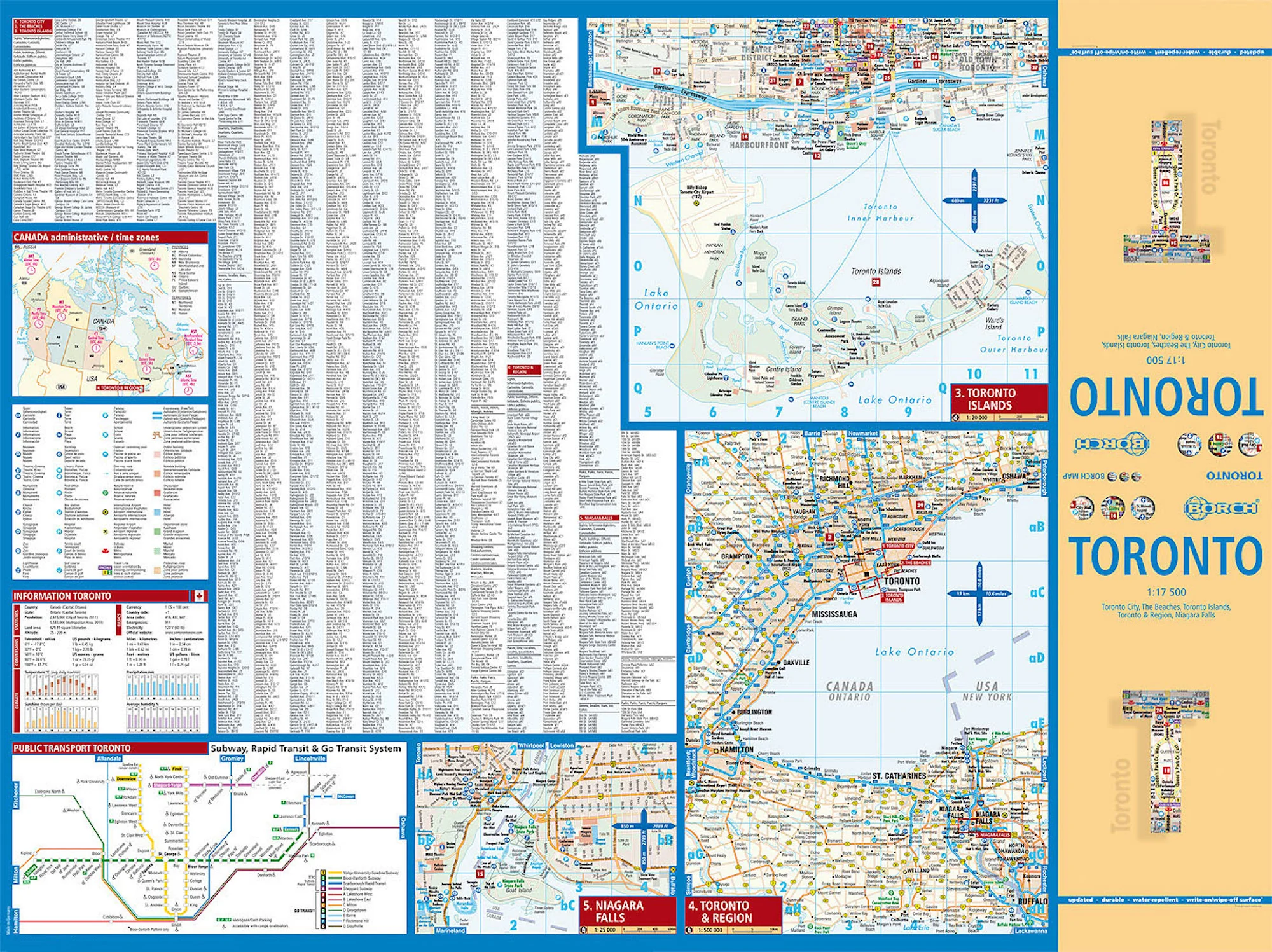 Toronto Borch Folded Laminated Map - Image 2