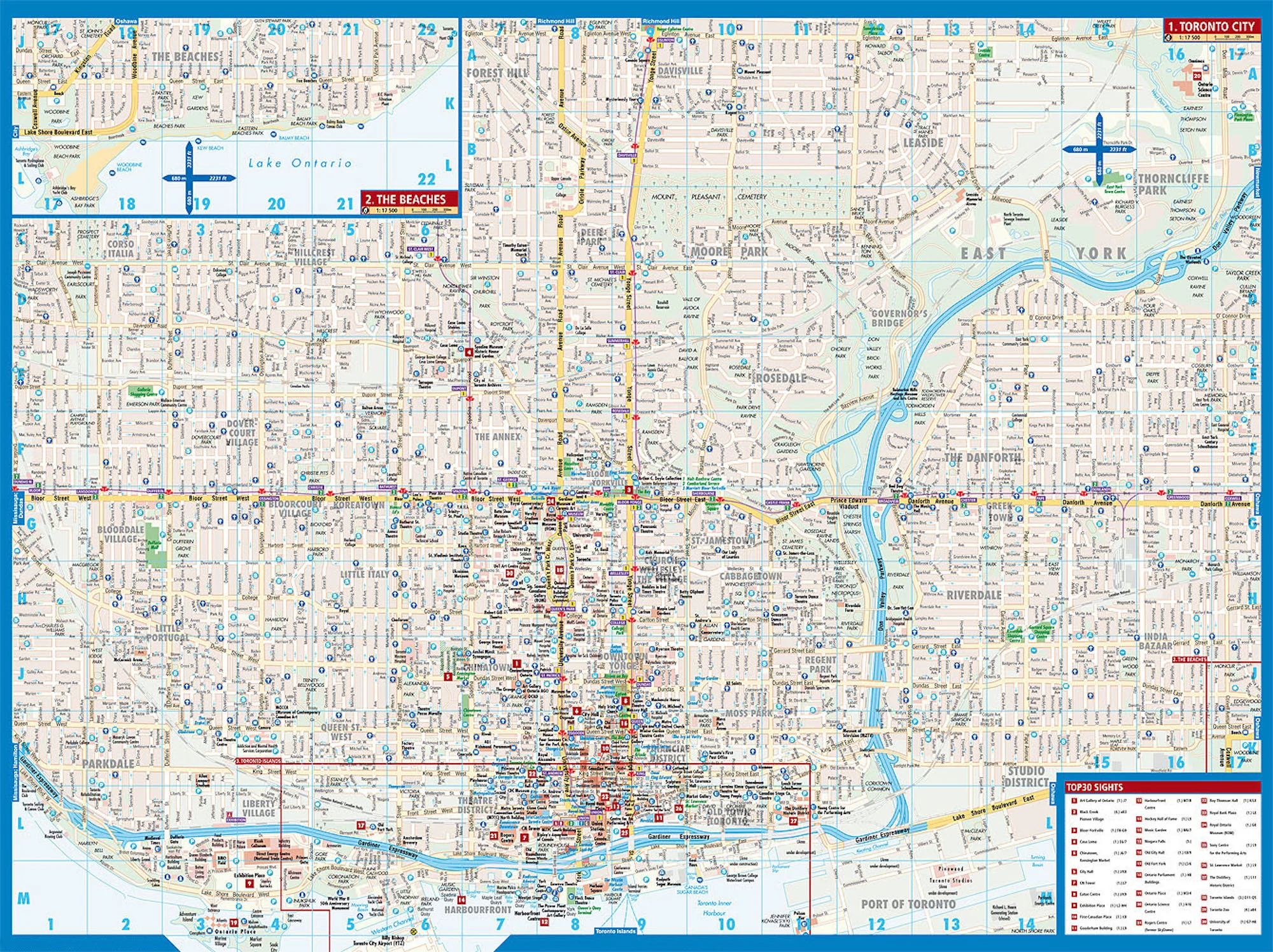 Toronto Borch Folded Laminated Map - Image 3