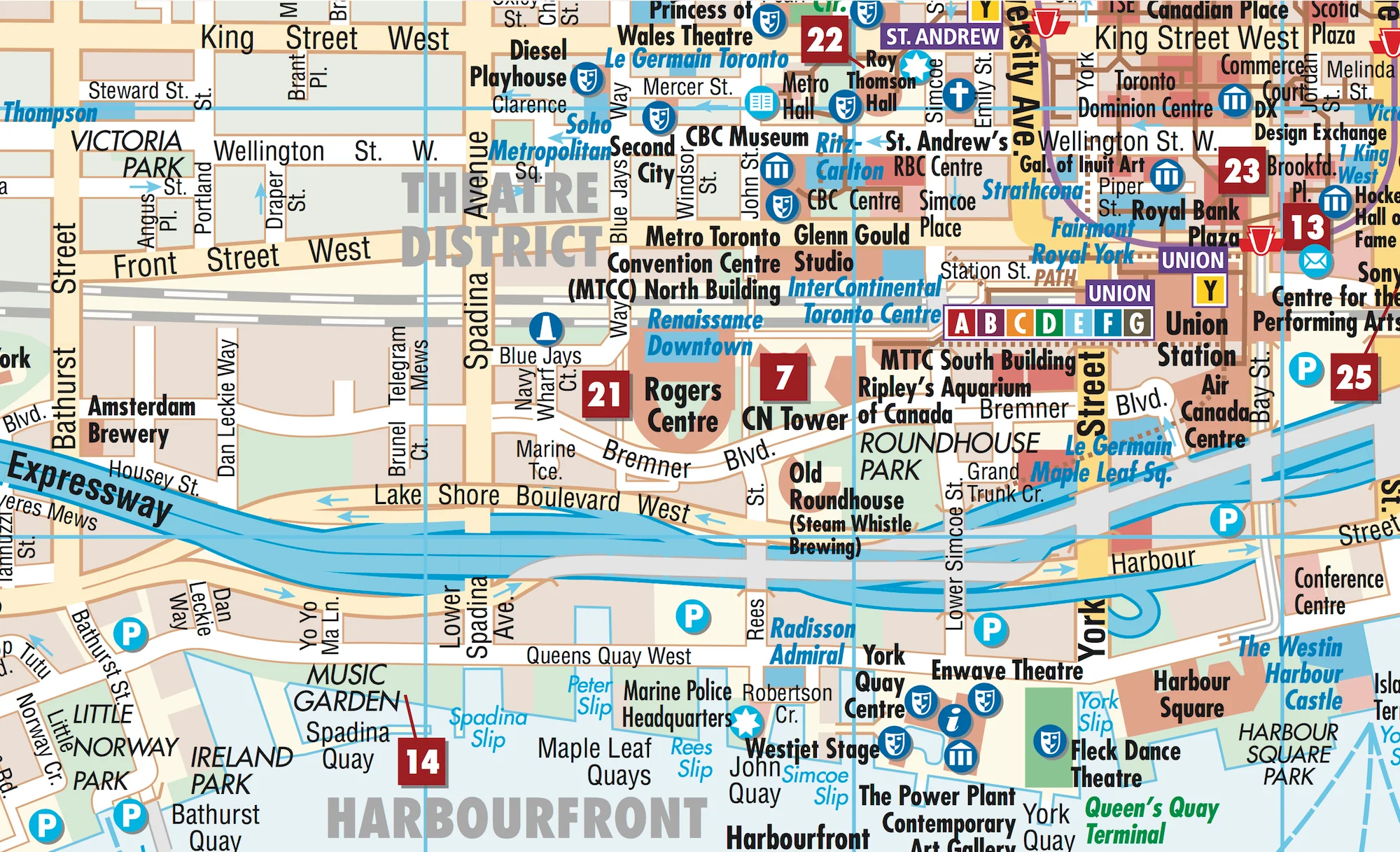 Toronto Borch Folded Laminated Map - Image 4