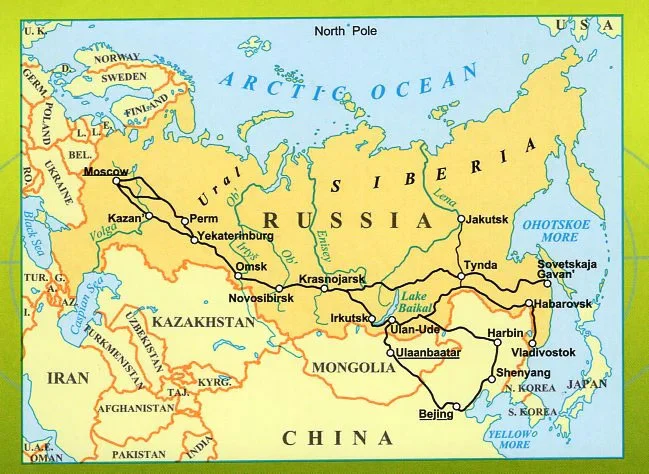 Trans Siberian Railway Gizi Maps Folded - Image 2
