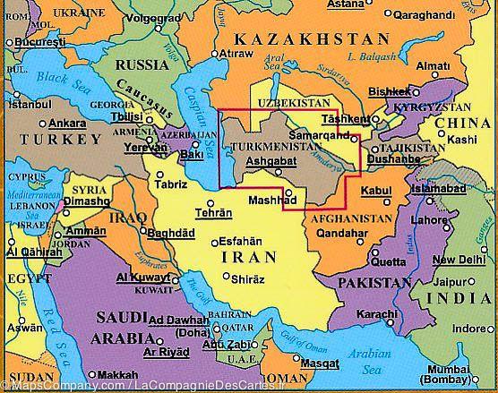 Turkmenistan Gizi Maps Folded - Image 2
