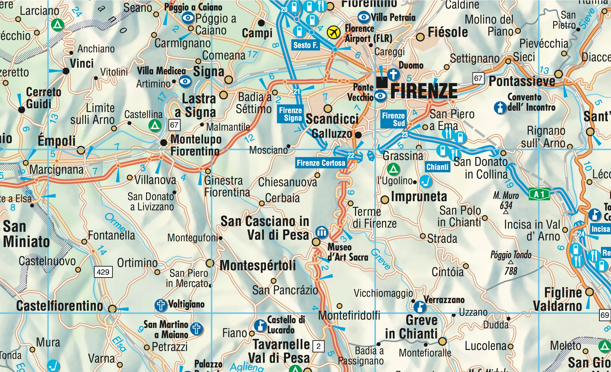 Tuscany Borch Folded Laminated Map - Image 4
