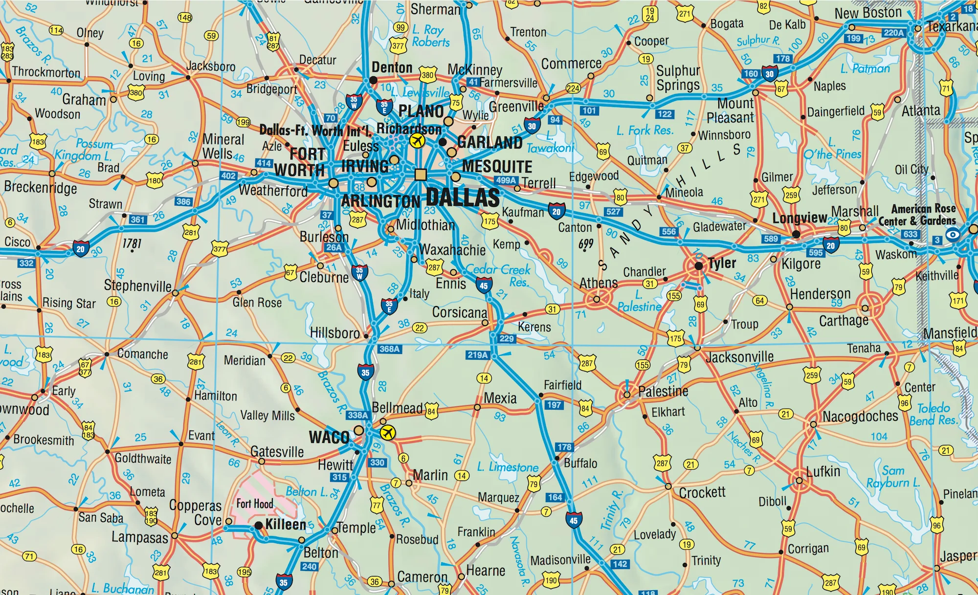 USA Interstate Borch Folded Laminated Map - Image 4