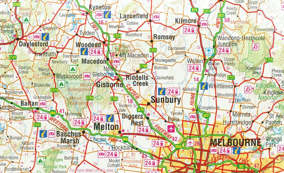 Victoria Hema 1430 x 1000mm Supermap Paper Wall Map - Image 2