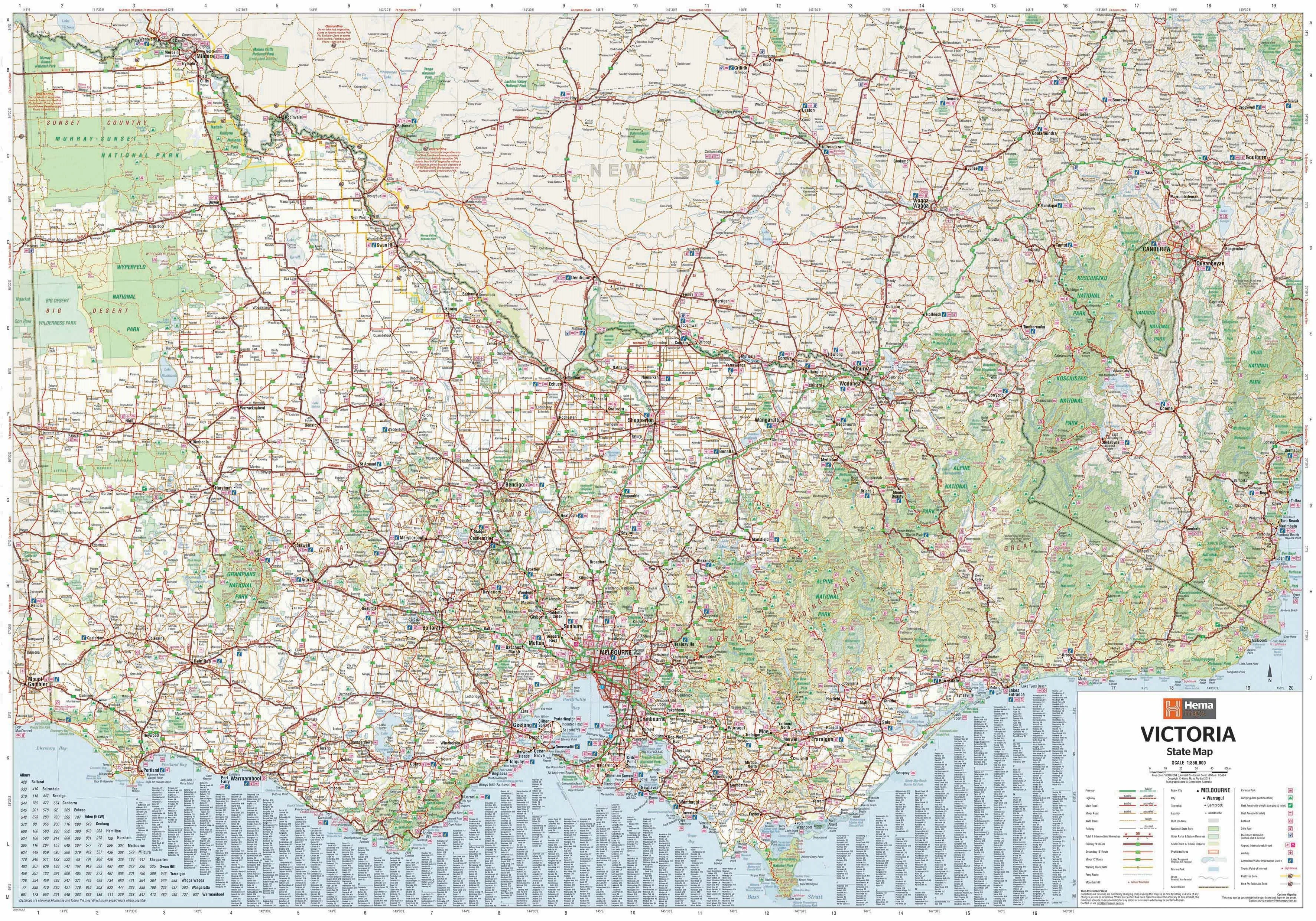 Victoria Hema State Map - Image 2