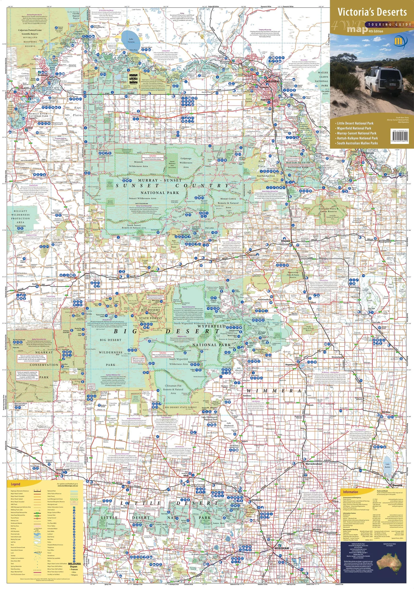 Victoria's Deserts 4WD Meridian Map - Image 2