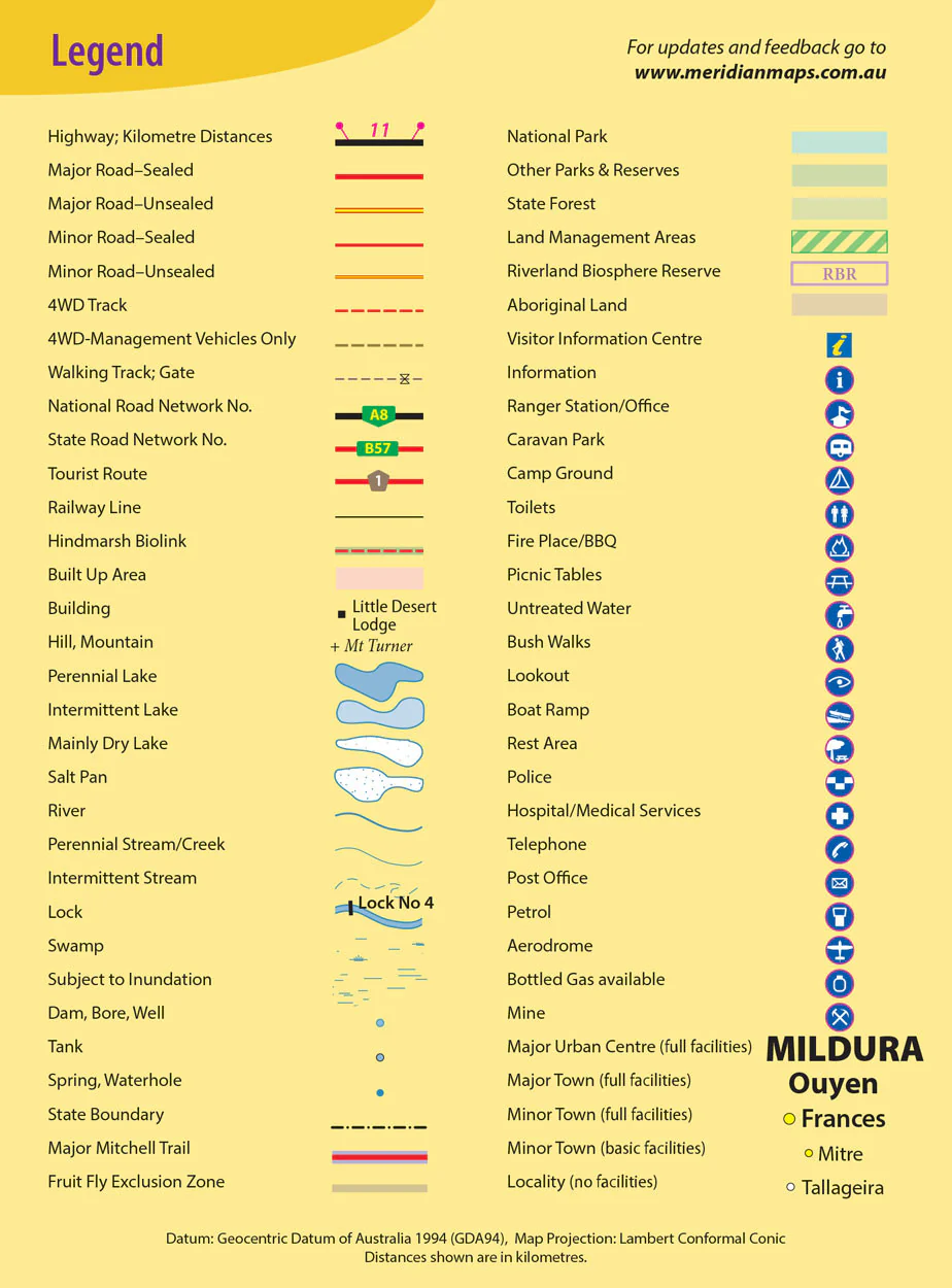 Victoria's Deserts 4WD Meridian Map - Image 3
