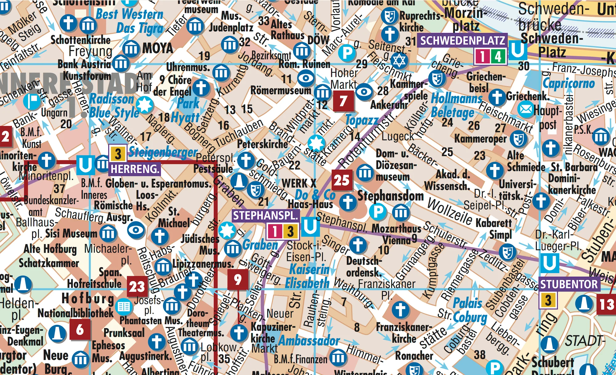 Vienna Borch Folded Laminated Map - Image 4