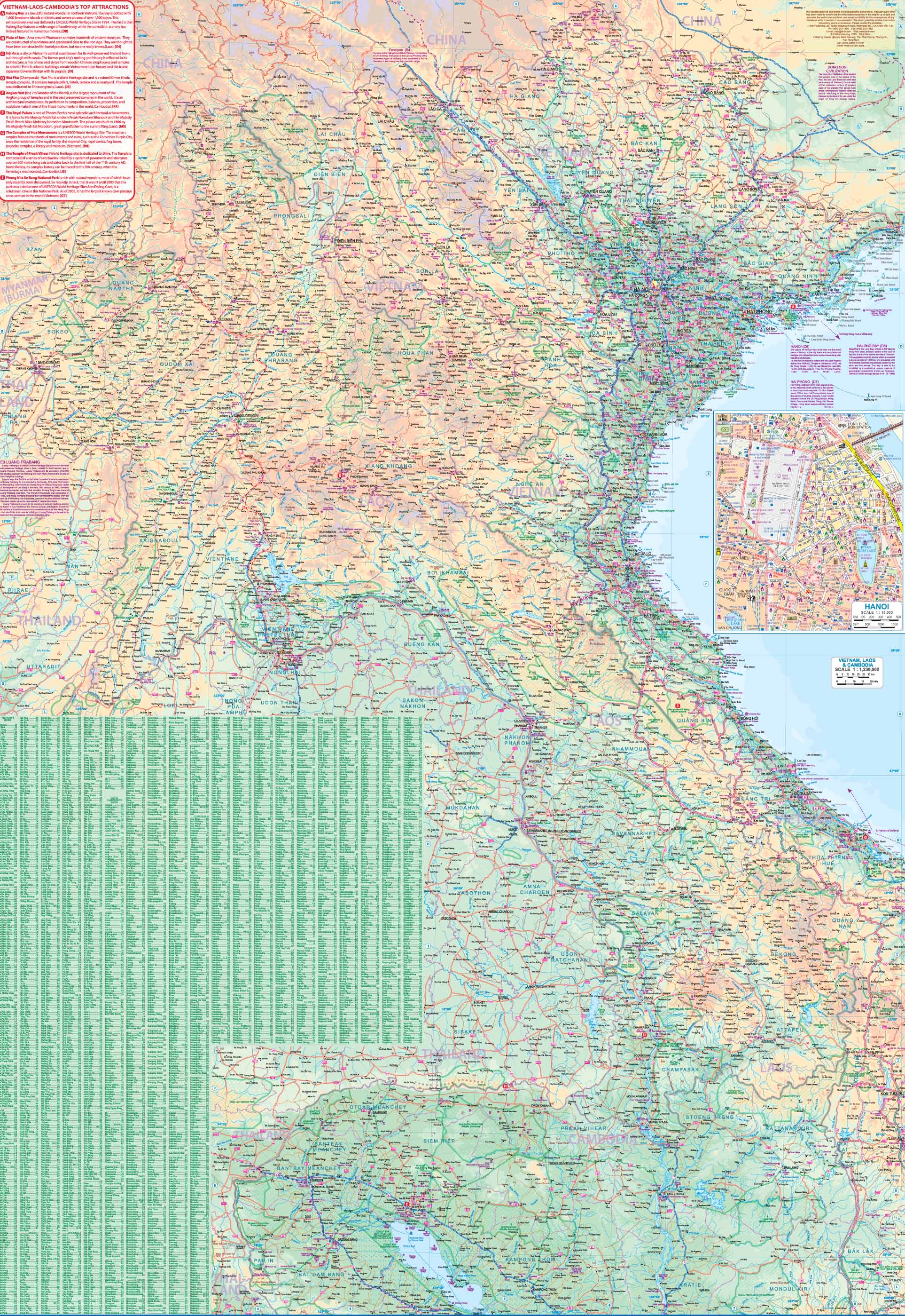 Vietnam Laos Cambodia ITMB Map - Image 3
