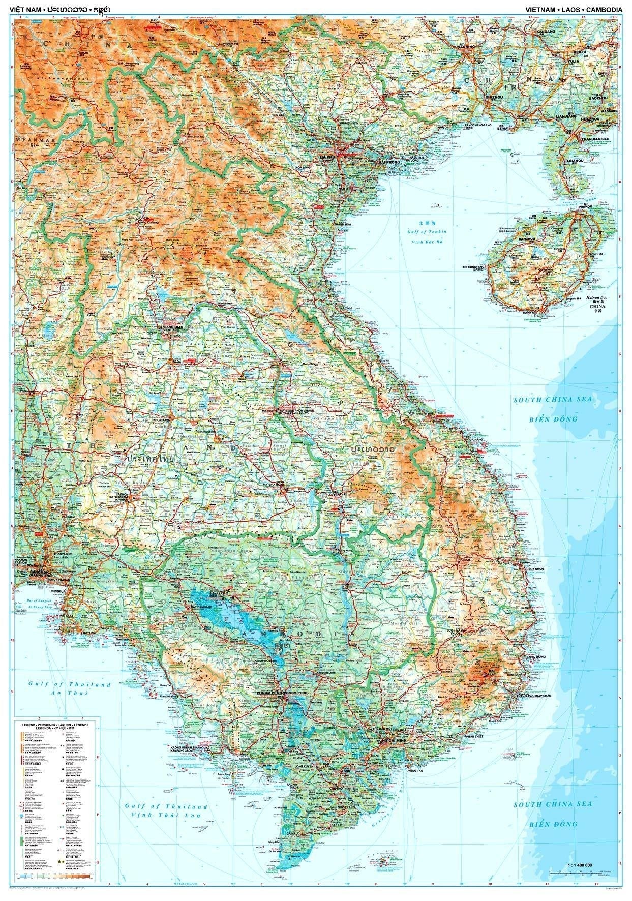 Vietnam, Laos, Cambodia Gizi Maps Folded - Image 2