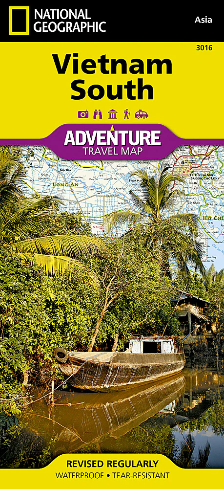 Vietnam South National Geographic Folded Map