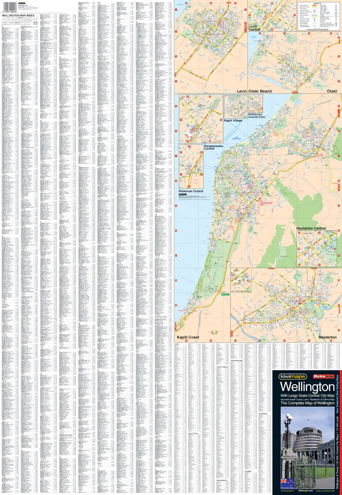Wellington Complete Kiwimaps Folded Map - Image 3