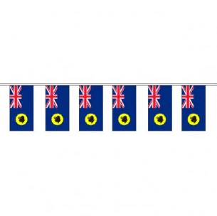 Western Australia Flag Bunting 10 meter - Knitted Polyester