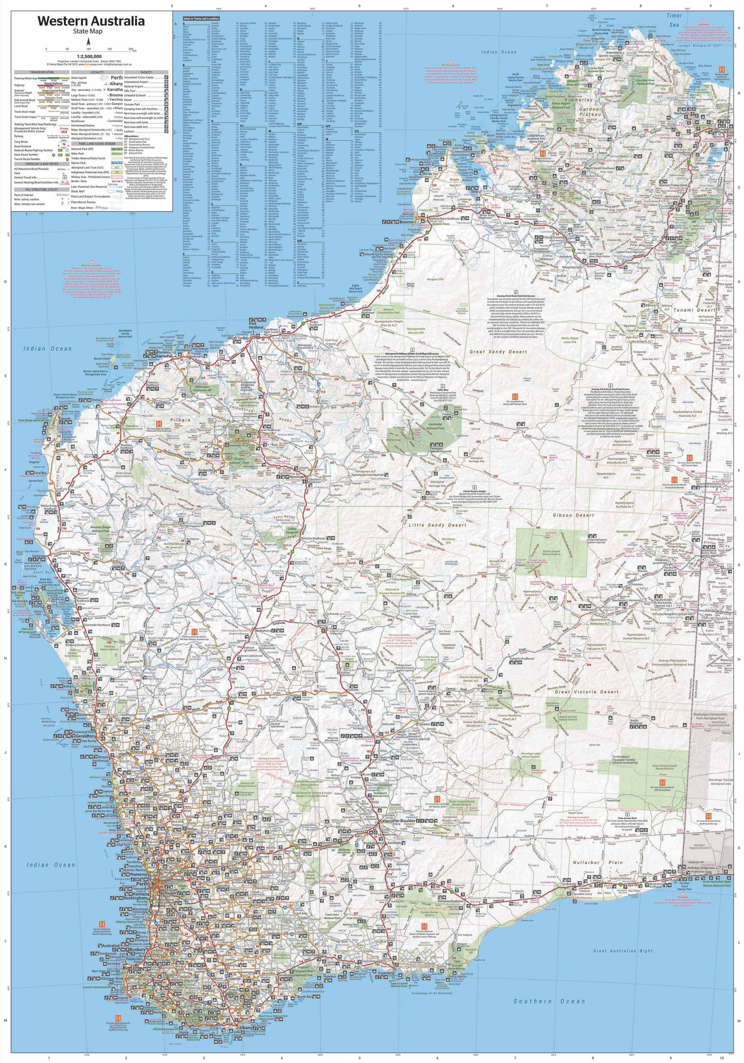 Western Australia Hema State Map - Image 2
