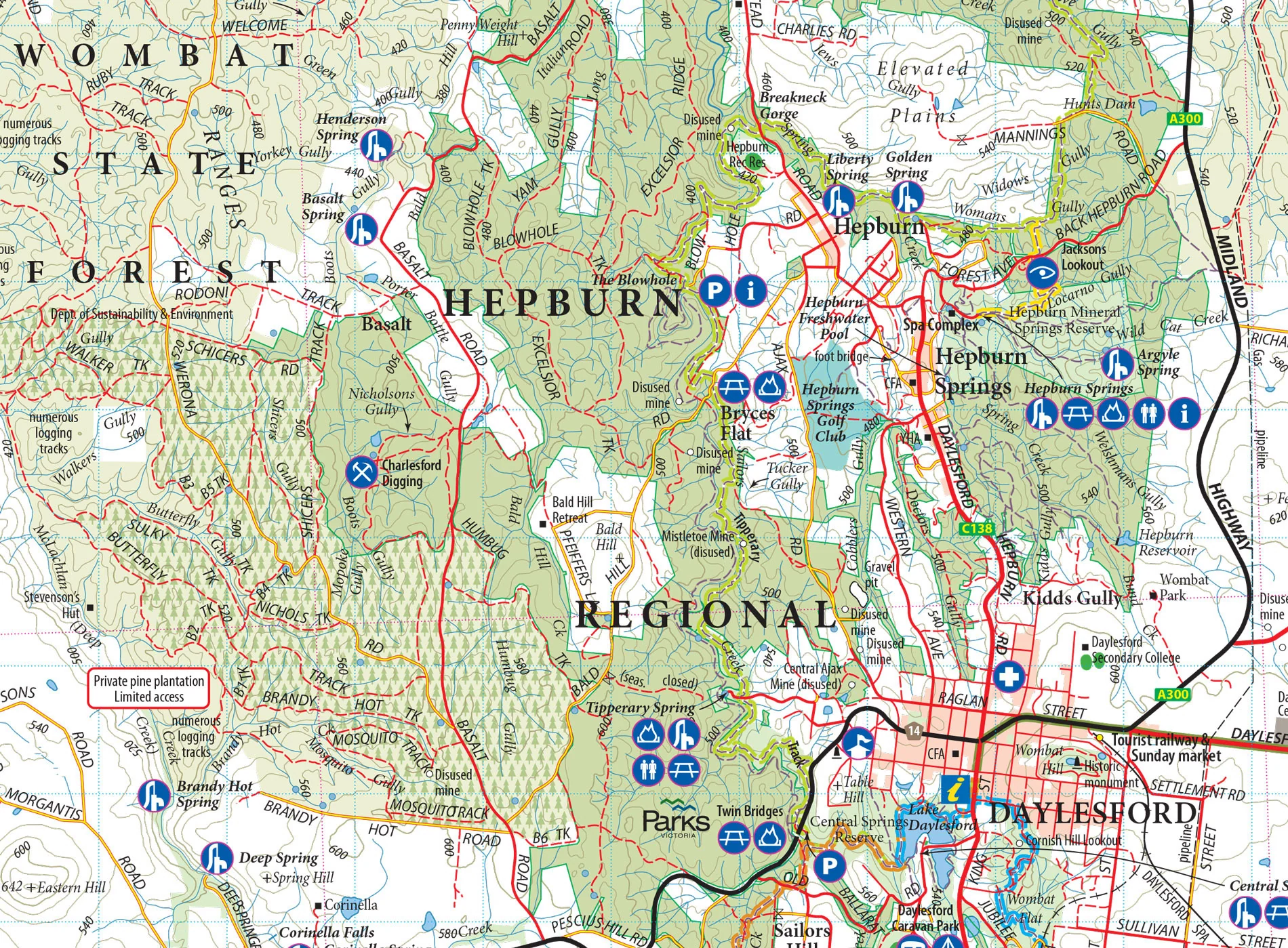 Wombat State Forest 4WD Meridian Map - Image 4