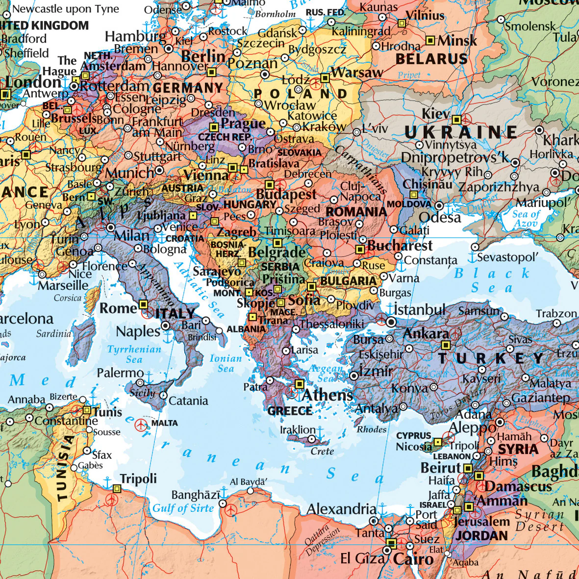 World & Flags Pacific Centred Hema Folded Map - Image 3