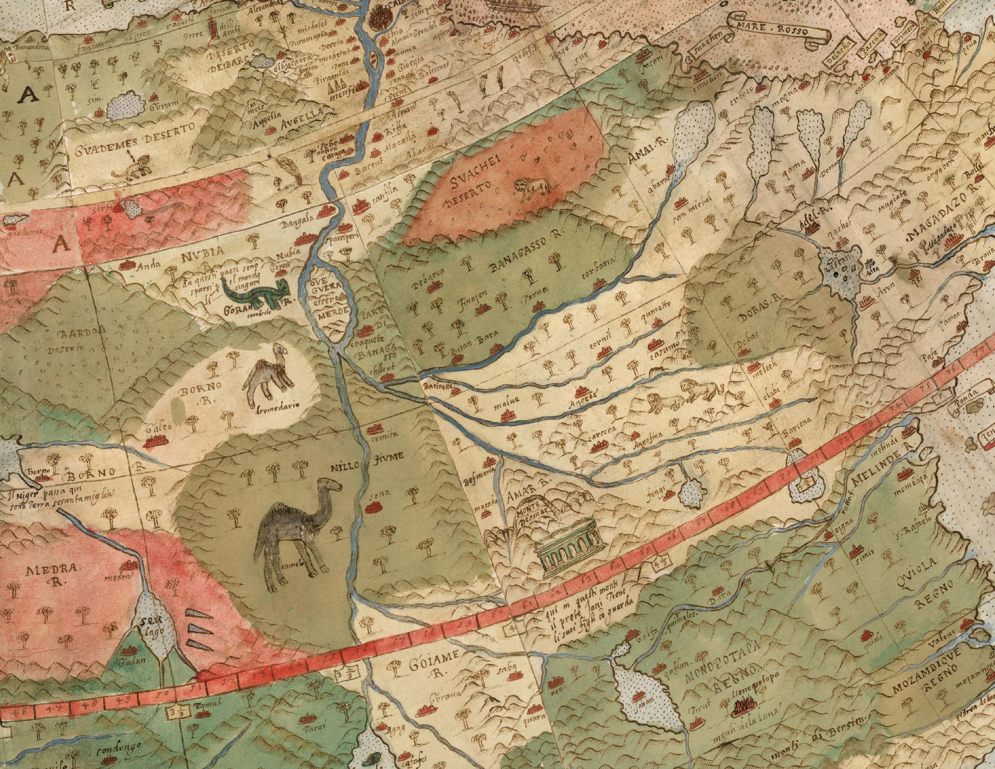 World Flat Earth Map - Monte's Planisphere 1587 - Image 2