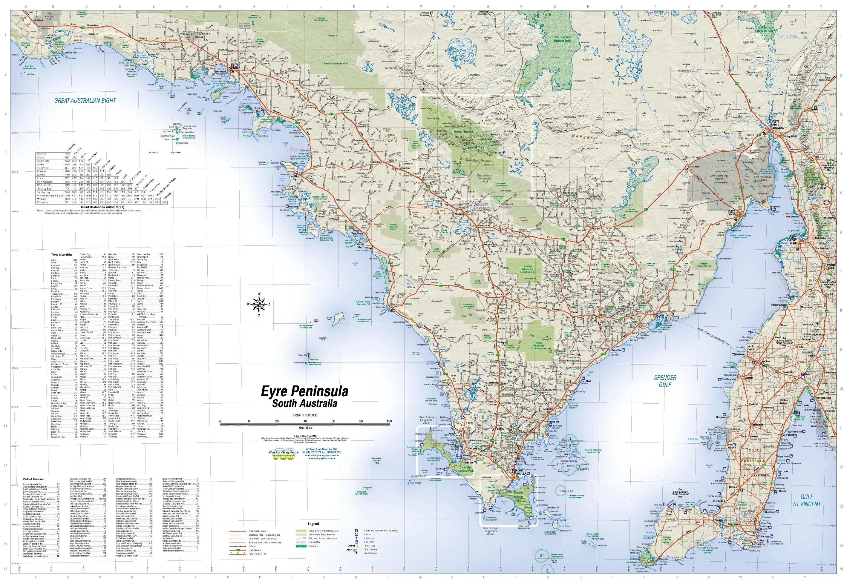 Eyre Peninsula Carto Graphics Map - Image 3